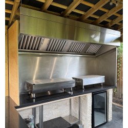 Outdoor Garden BBQ Extractor Hood with Motor