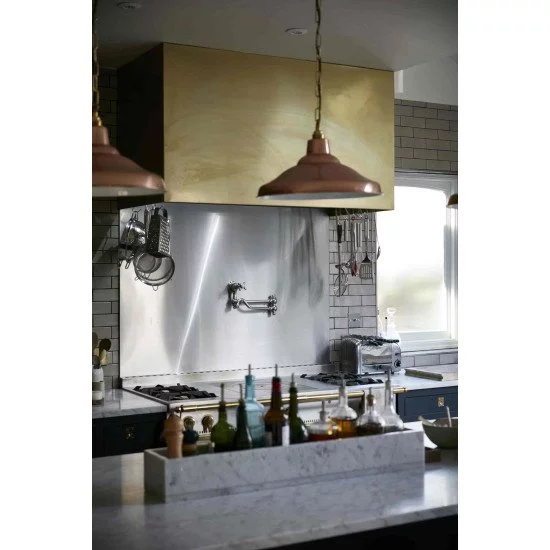 Brass Cooker Hood for a unique rustic appearance