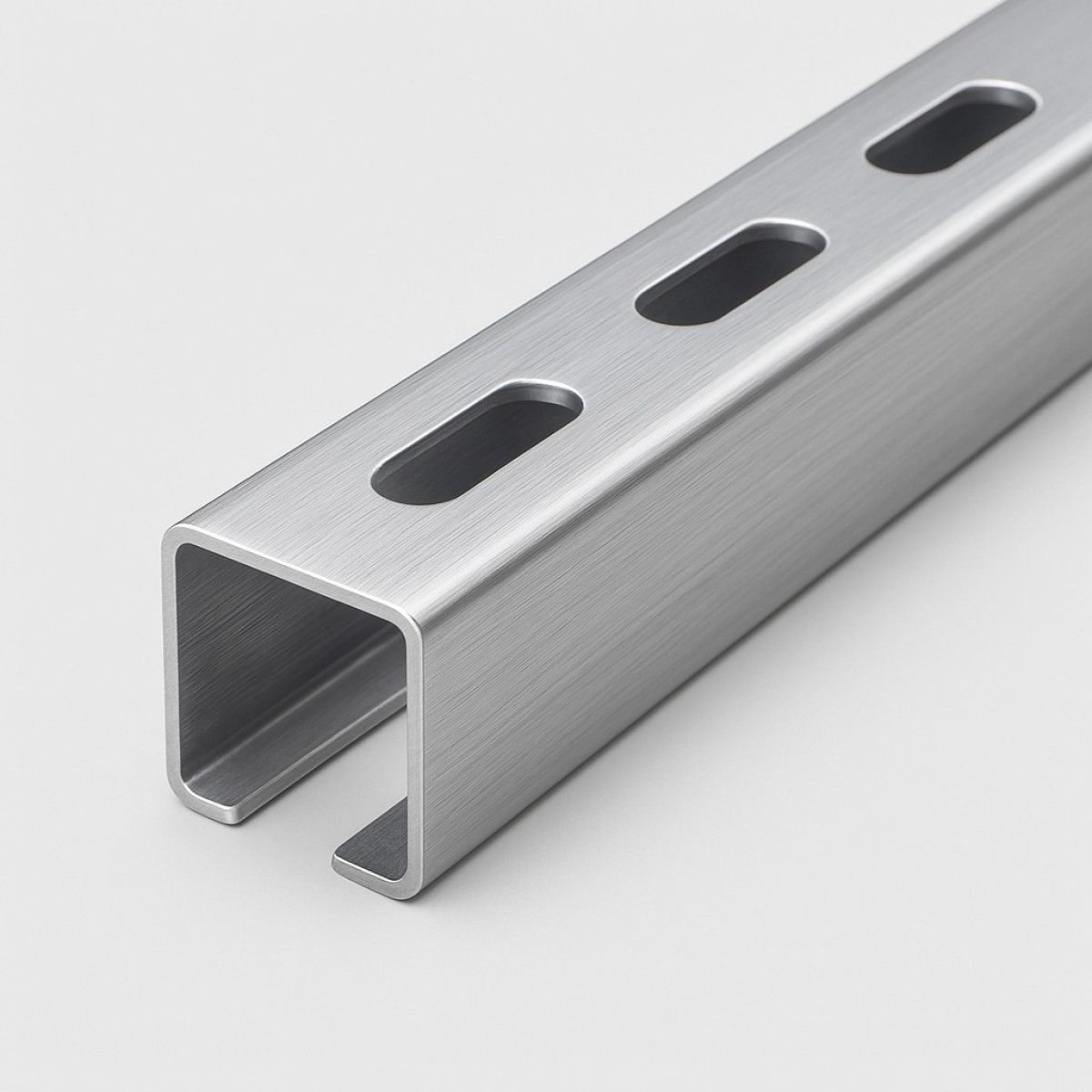 Light-Gauge Stainless-Steel Slotted Strut Channel Light-Gauge Stainless-Steel Slotted Strut Channel