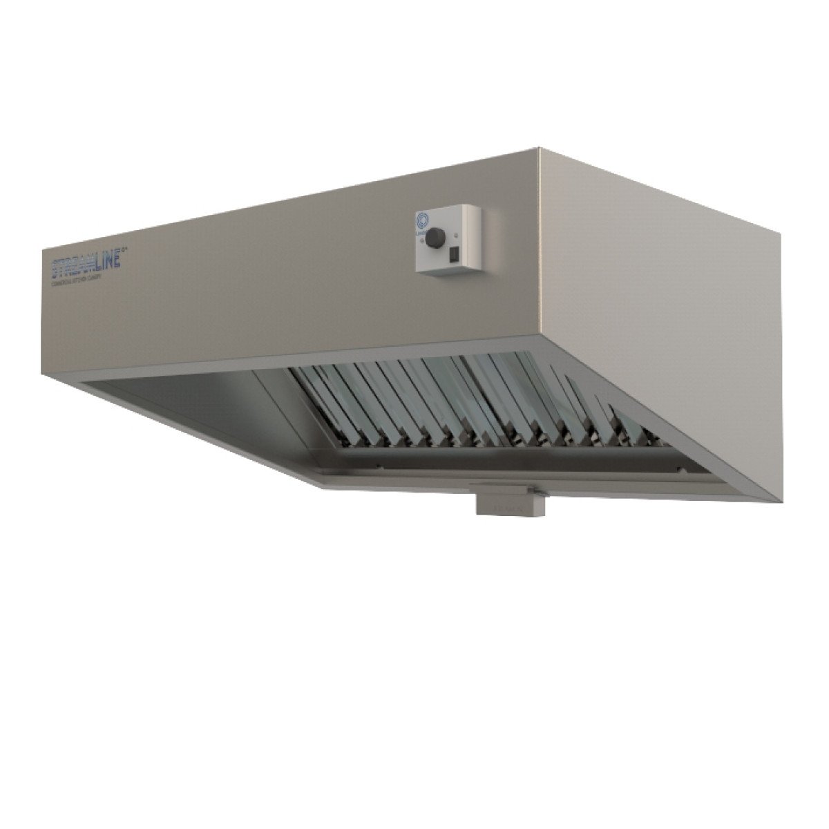 Commercial Kitchen Extraction Canopy Hood with Fan Speed control, filters, light - Easy Installation Commercial Kitchen Extraction Canopy Hood with Fan Speed control, filters, light - Easy Installation