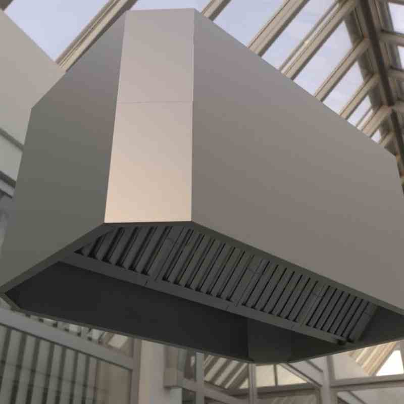 Octagonal Commercial Kitchen Canopy Hood 1200mm