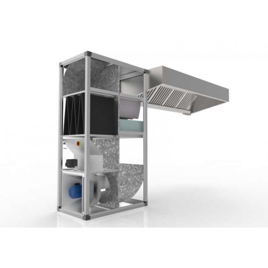 Recirculating Commercial Kitchen Cooker Hood Large Recirculating Commercial Kitchen Cooker Hood Large