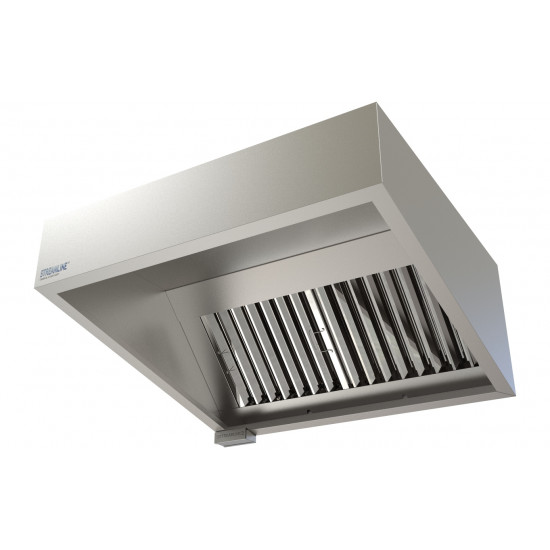 Commercial Kitchen Extraction Canopy Kit 1200 mm & Motor