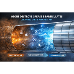 Commercial Kitchen Ozone Odour Control Unit – Airflow-Regulated, Planning-Friendly