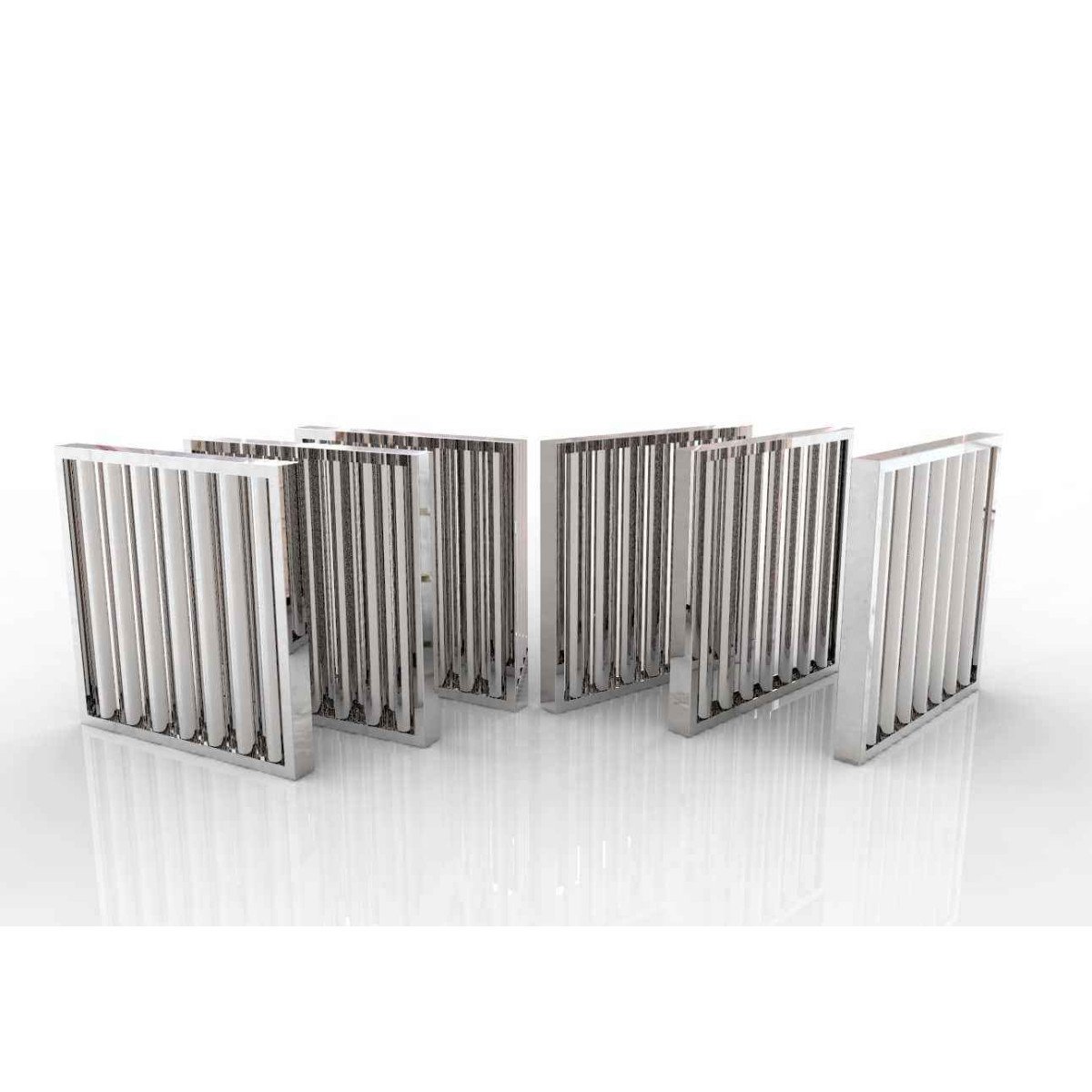 Commercial Kitchen Baffle Grease Filters 495mm Box Of 6 Commercial Kitchen Baffle Grease Filters 495mm Box Of 6