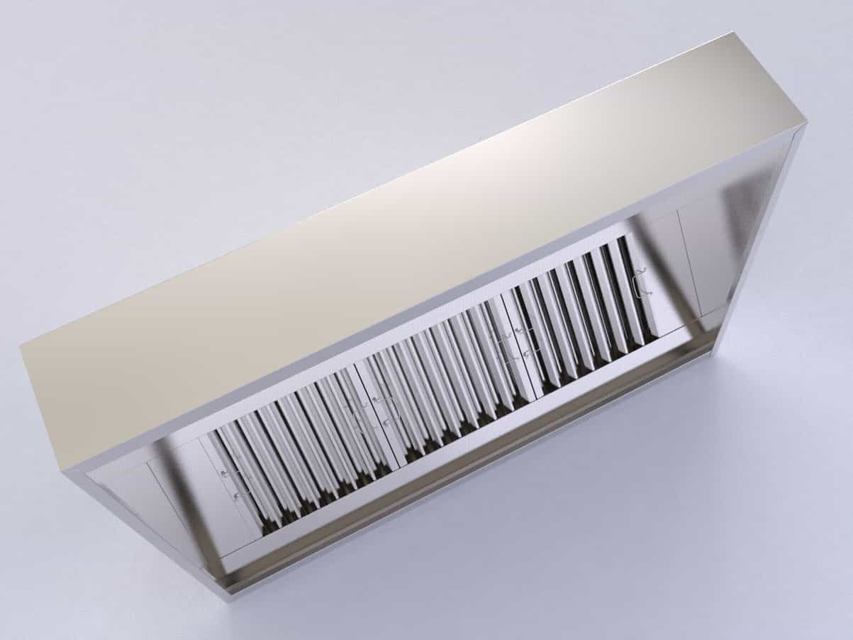 Commercial Kitchen Fan Extraction Kit 1800mm 6ft Roof Exit